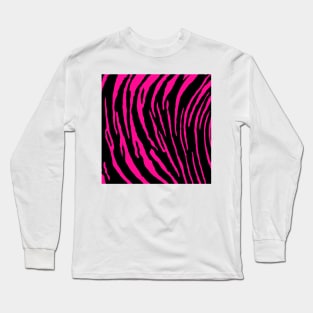 Pink Tiger Stripes Long Sleeve T-Shirt